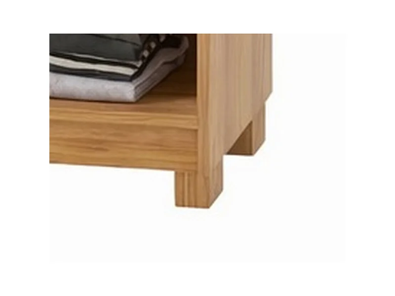 Armoire Dressing 6 Portes 2 Tiroirs 9 Niches Chêne et Blanc L 135.4 H 178 P 36.5 cm