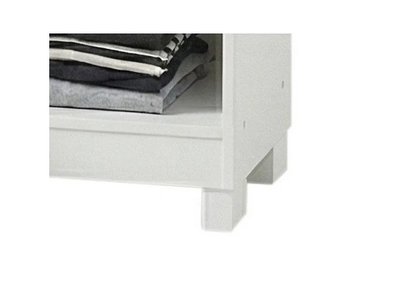 Armoire Dressing 6 Portes 2 Tiroirs 9 Niches Blanche L 135.4 H 178 P 36.5 cm