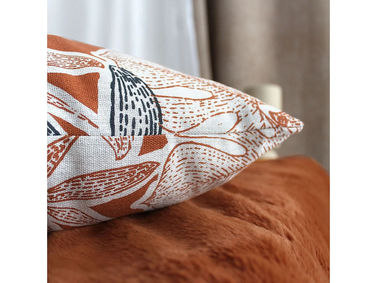 Coussin Déco Imprimé "Casamance" 40x40cm Multicolore