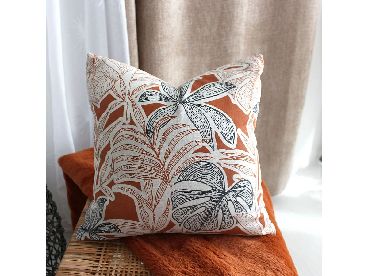 Coussin Déco Imprimé "Casamance" 40x40cm Multicolore