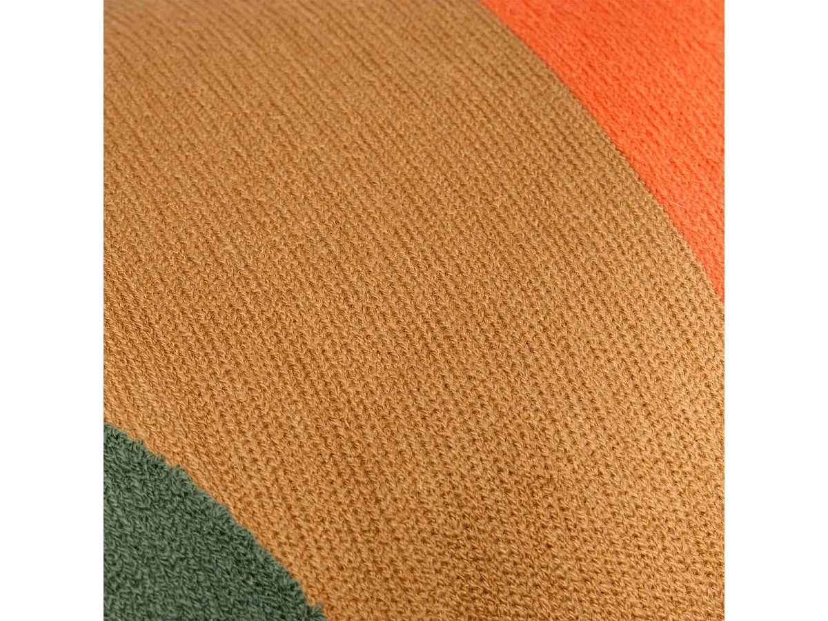 Coussin Déco Brodé "Hary" 35x75cm Caramel