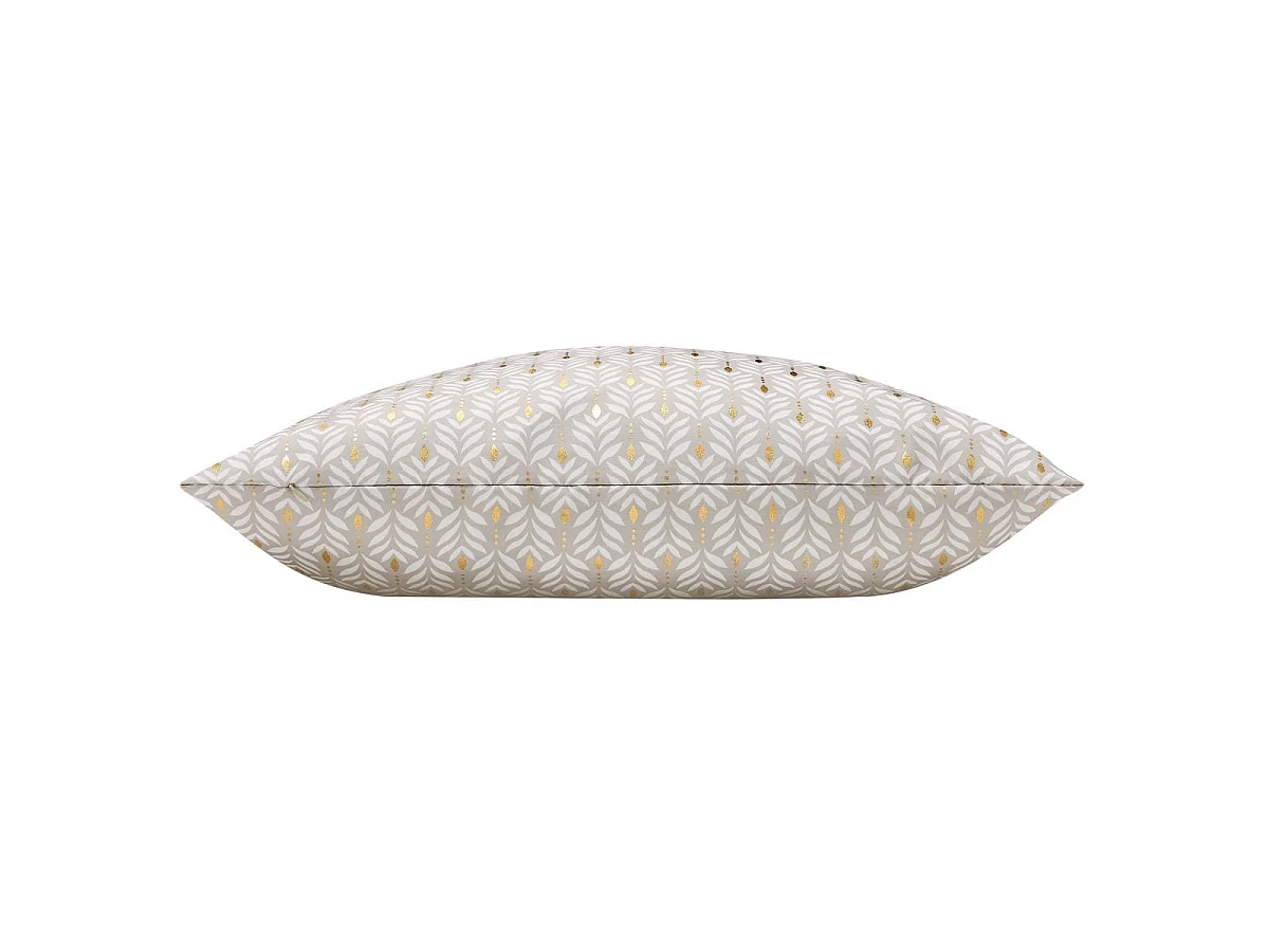 Coussin Déco Imprimé "Piana" 60x60cm Naturel