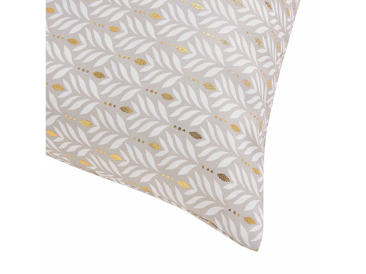 Coussin Déco Imprimé "Piana" 60x60cm Naturel