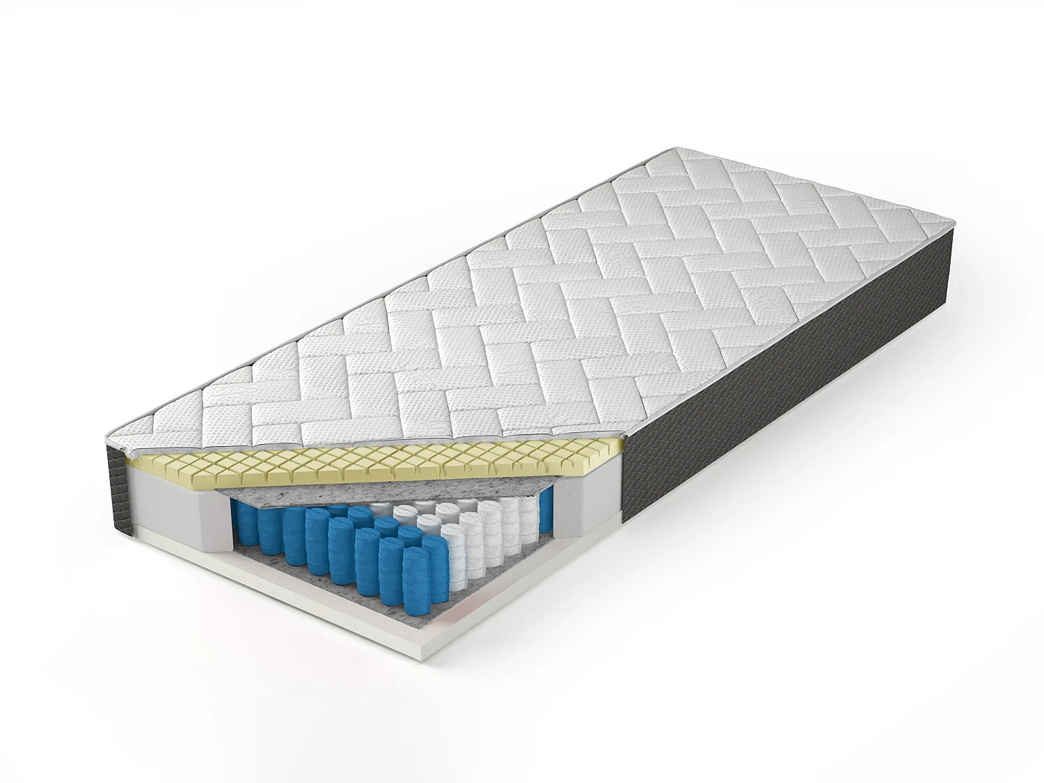 Pocketveringmatras met traagschuim 80x200 cm, SINGAPUR