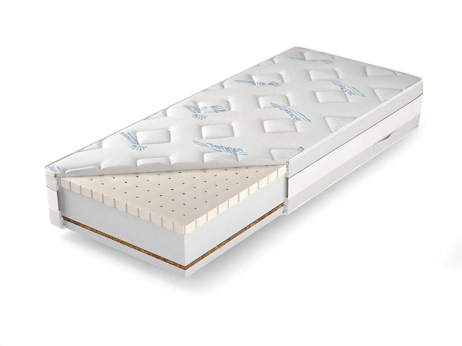 Latexmatras met kokosmat 80x200 cm, PALERMO