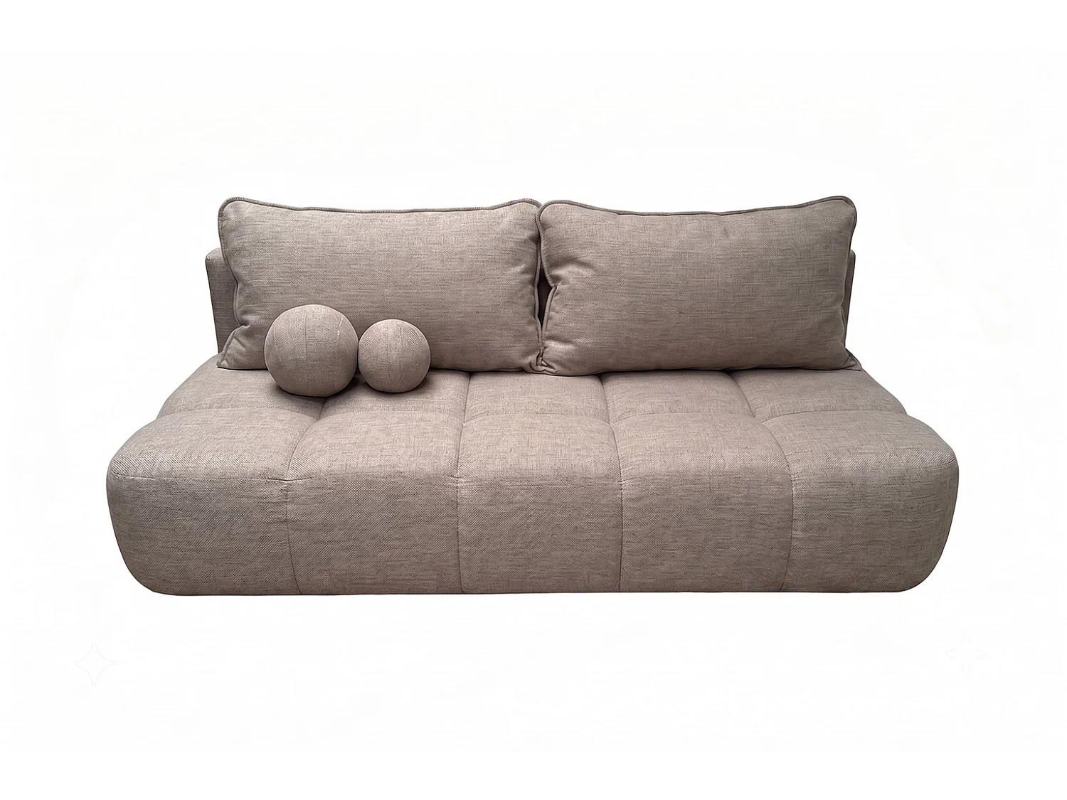 Canapé convertible avec coffre de rangement, tissu structuré Verita, Beige chaud, COCO