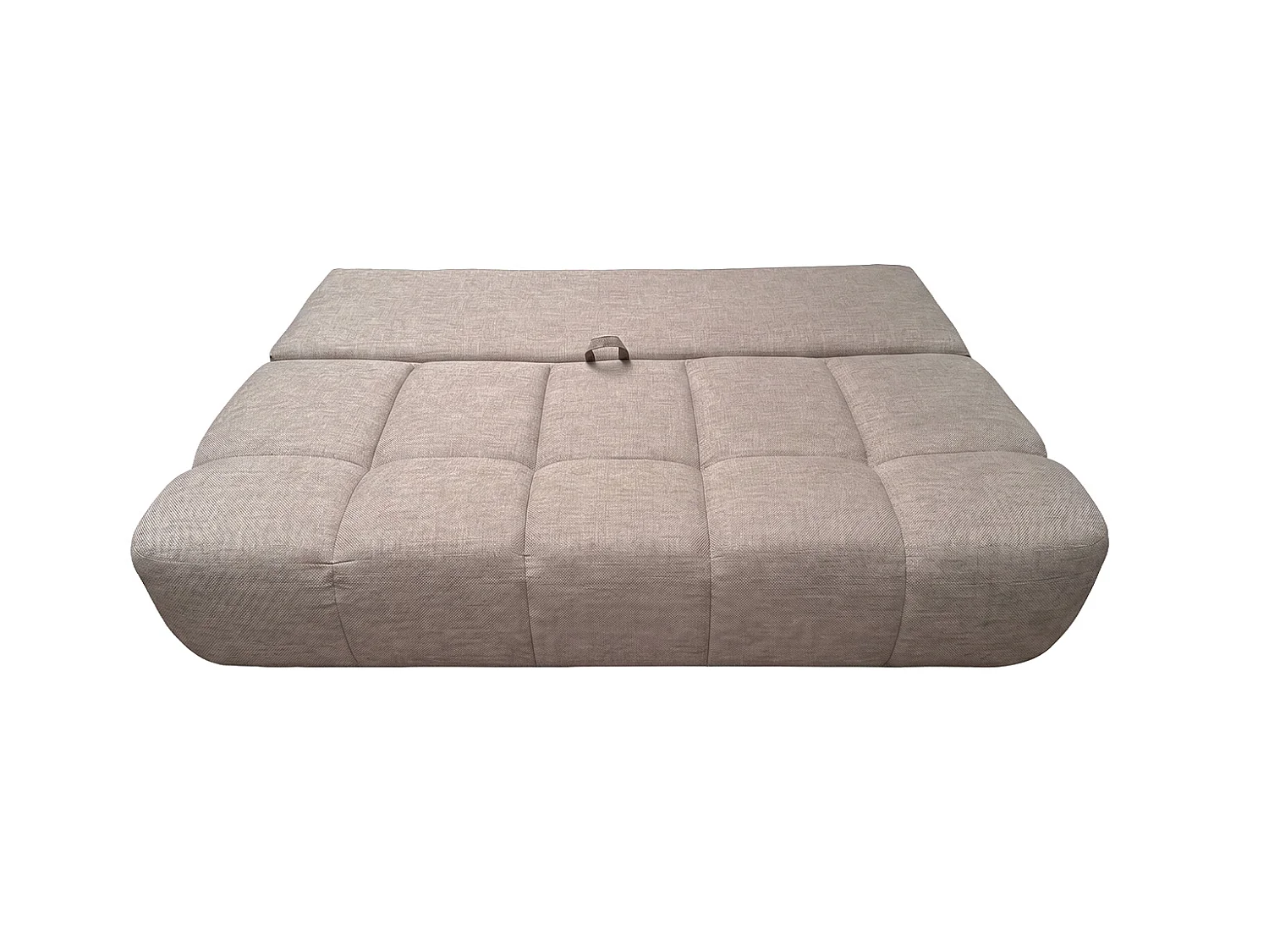 Canapé convertible avec coffre de rangement, tissu structuré Verita, Beige chaud, COCO