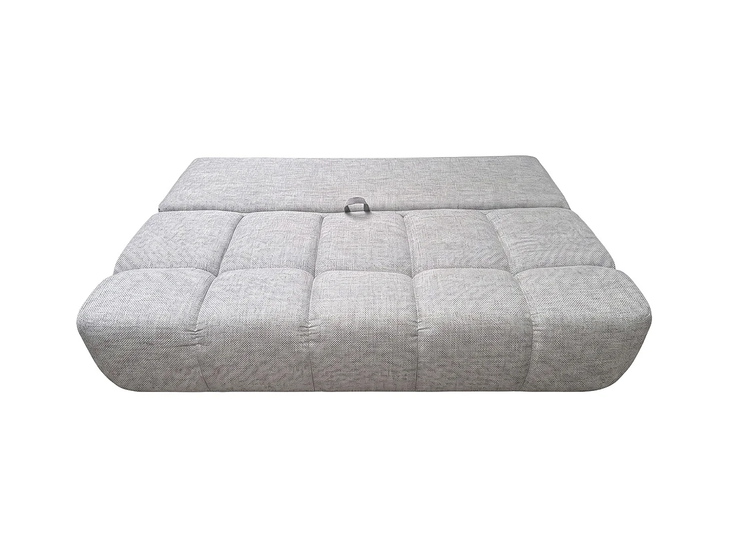 Canapé convertible avec coffre de rangement, tissu structuré Verita, Gris, COCO