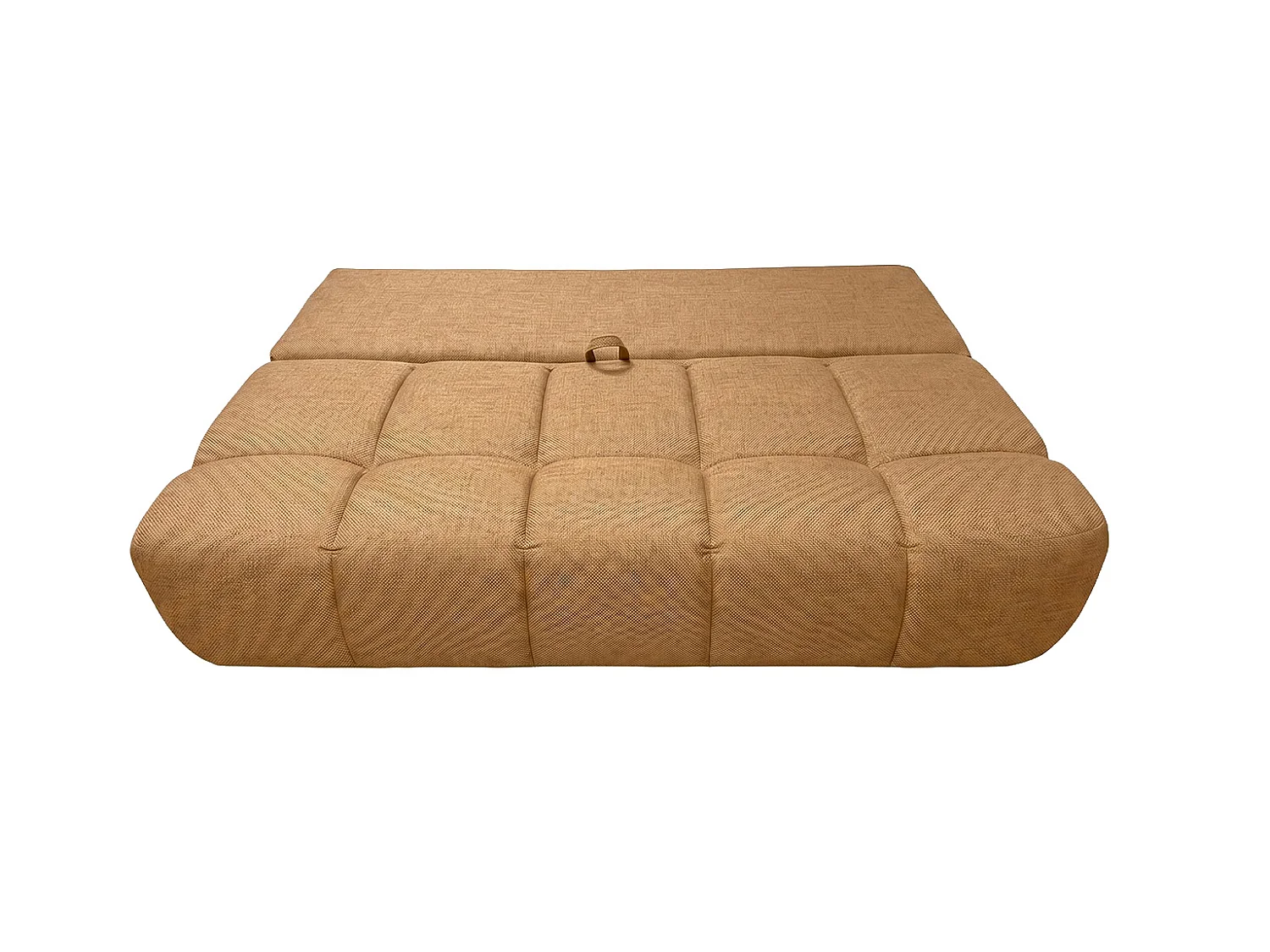 Canapé convertible avec coffre de rangement, tissu structuré Verita, Cuivre, COCO