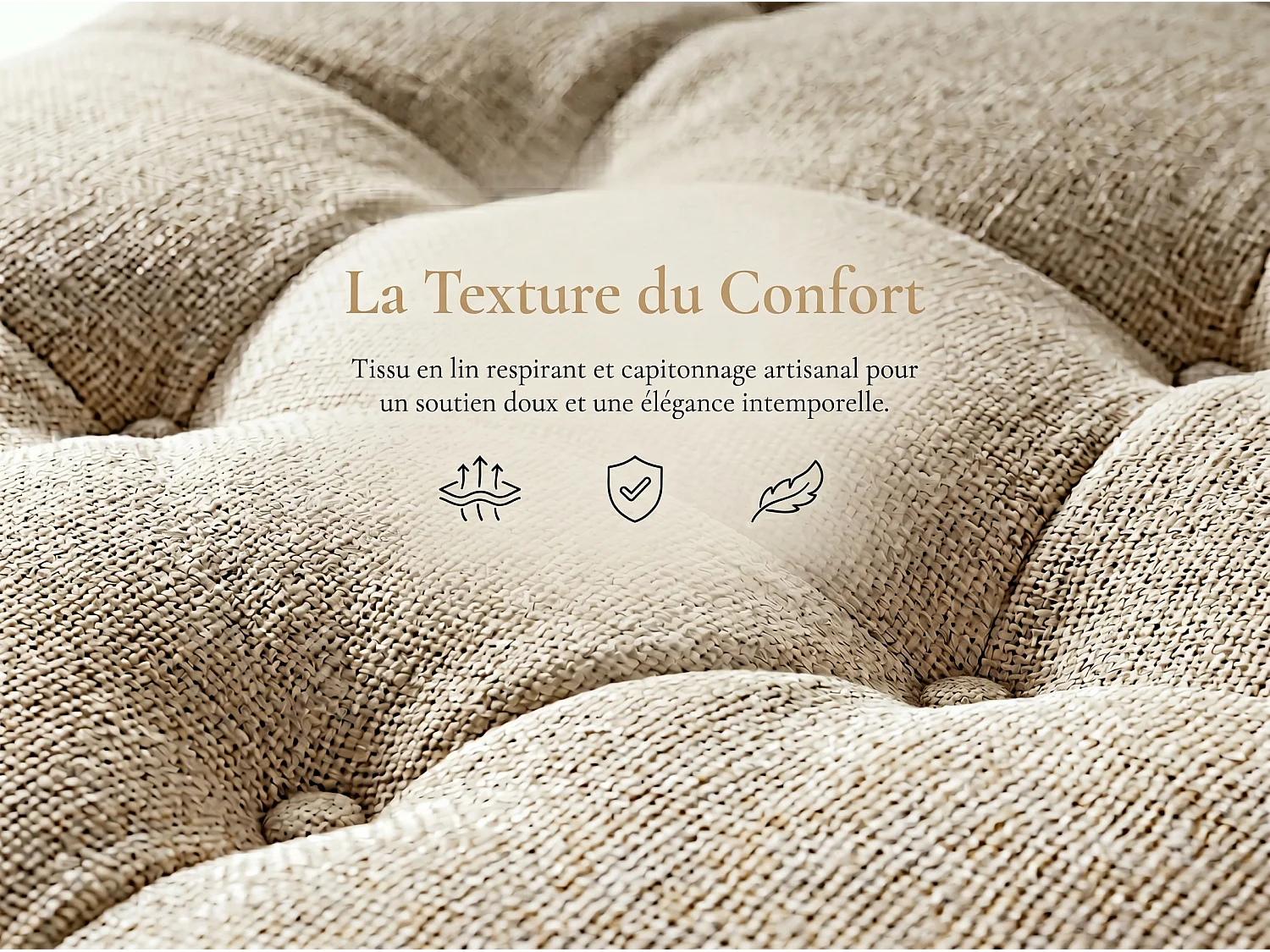 Lit coffre 140x190 cm beige avec rangement, lit double rembourré avec 2 tiroirs, tête de lit avec étagère et sommier à lattes inclus
