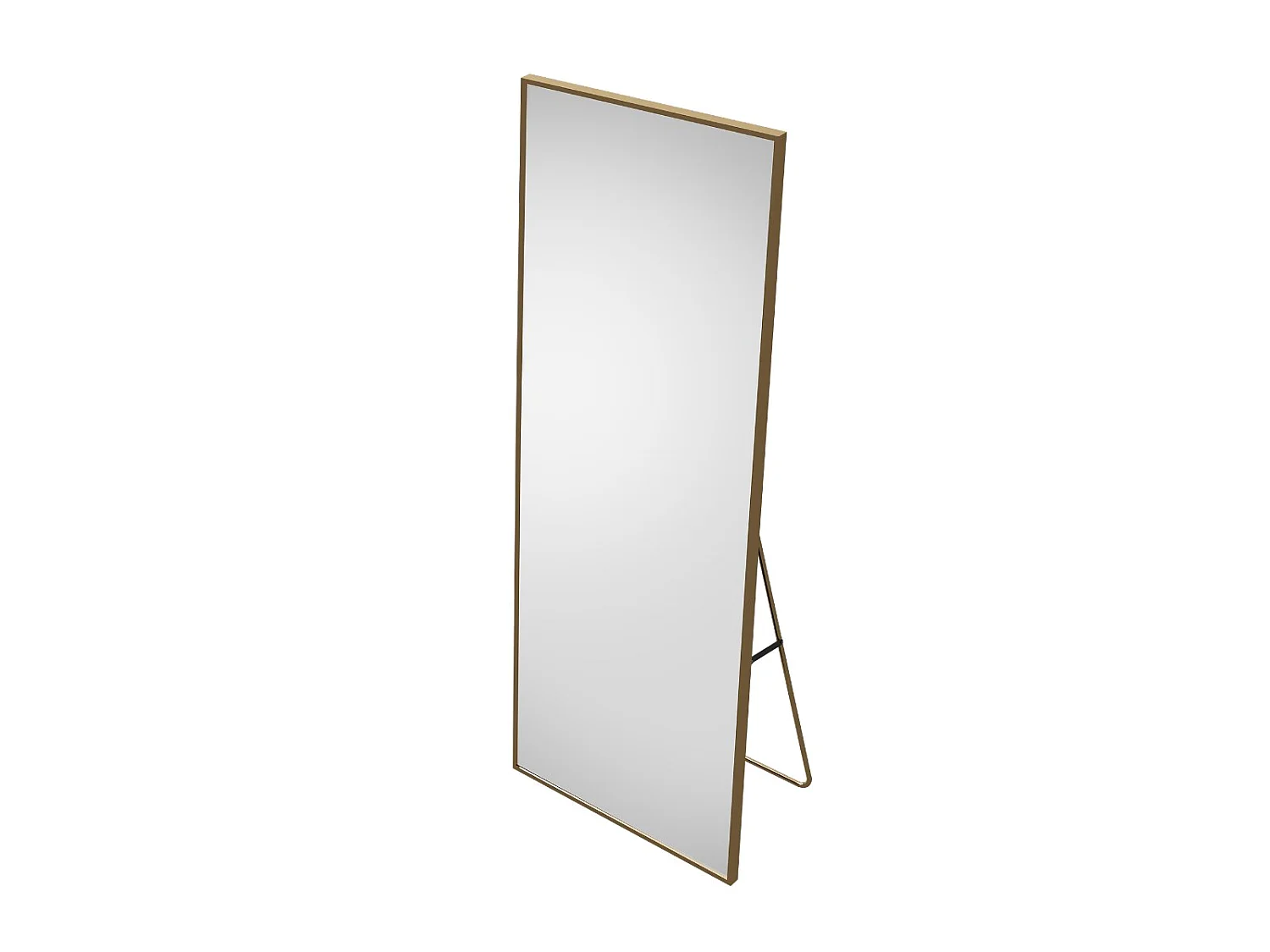 Miroir debout rectangulaire 164×54 cm avec cadre Doré – Design minimaliste et moderne
