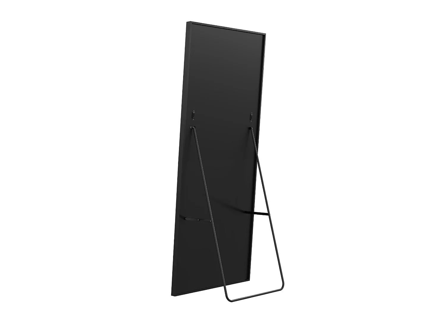Miroir debout rectangulaire 177×77 cm avec cadre noir – Design minimaliste et moderne