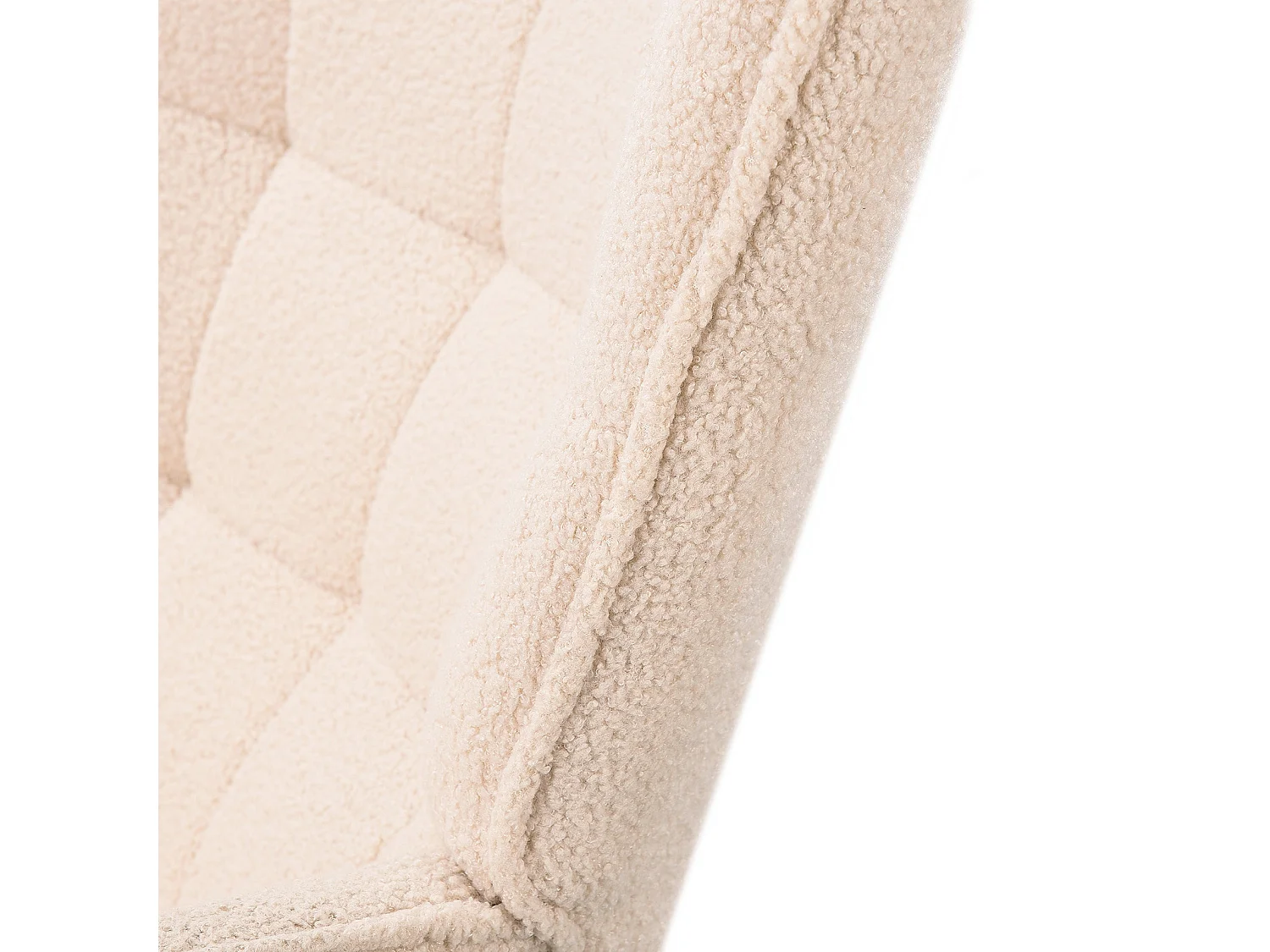 Fauteuil à Bascule Adulte - Chaise à Bascule d'extérieur Ergonomique - pour Salon - Jardin - Chambre - Beige