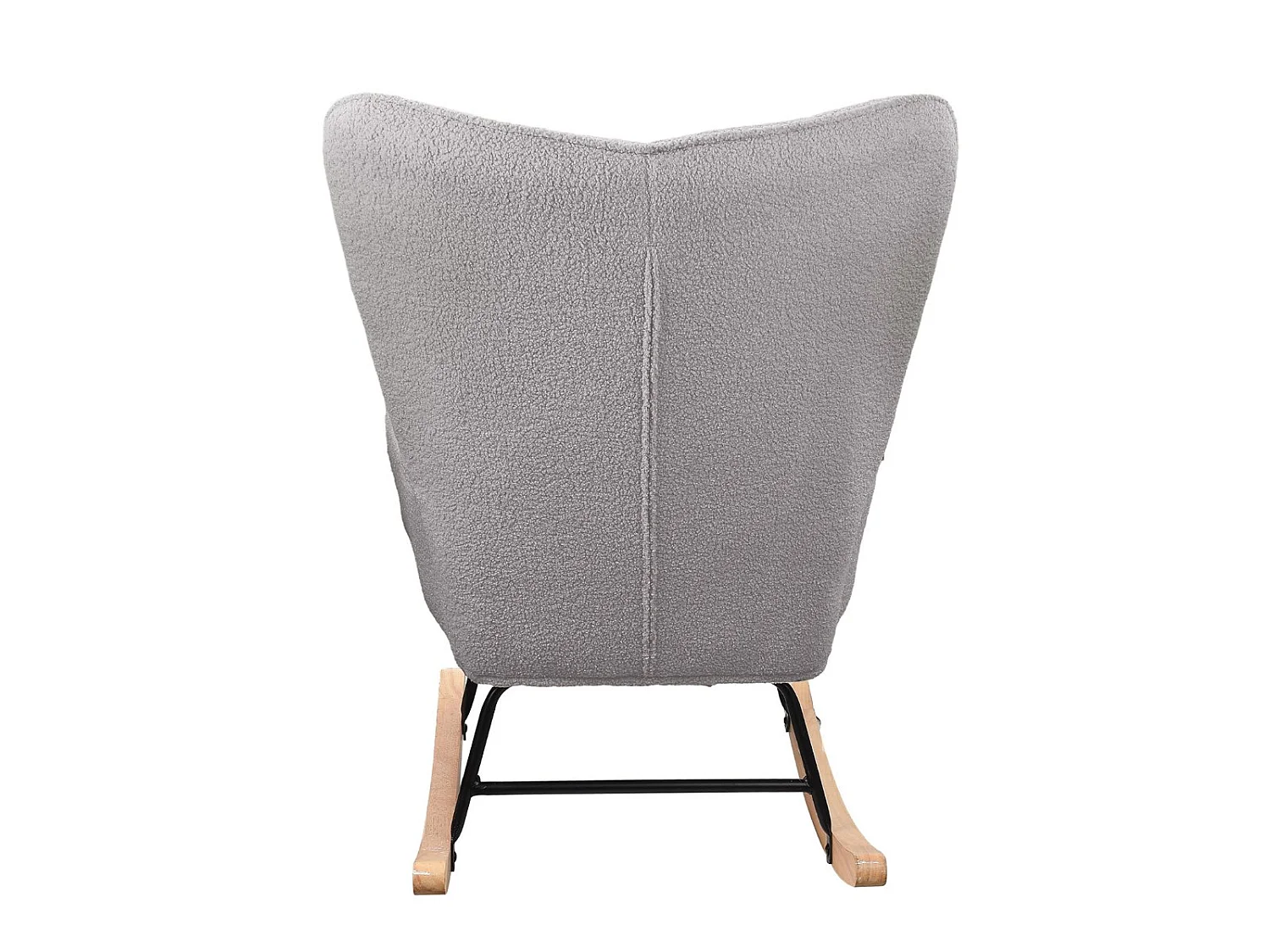 Fauteuil à Bascule Adulte - Chaise à Bascule d'extérieur Ergonomique - pour Salon - Jardin - Chambre - Beige
