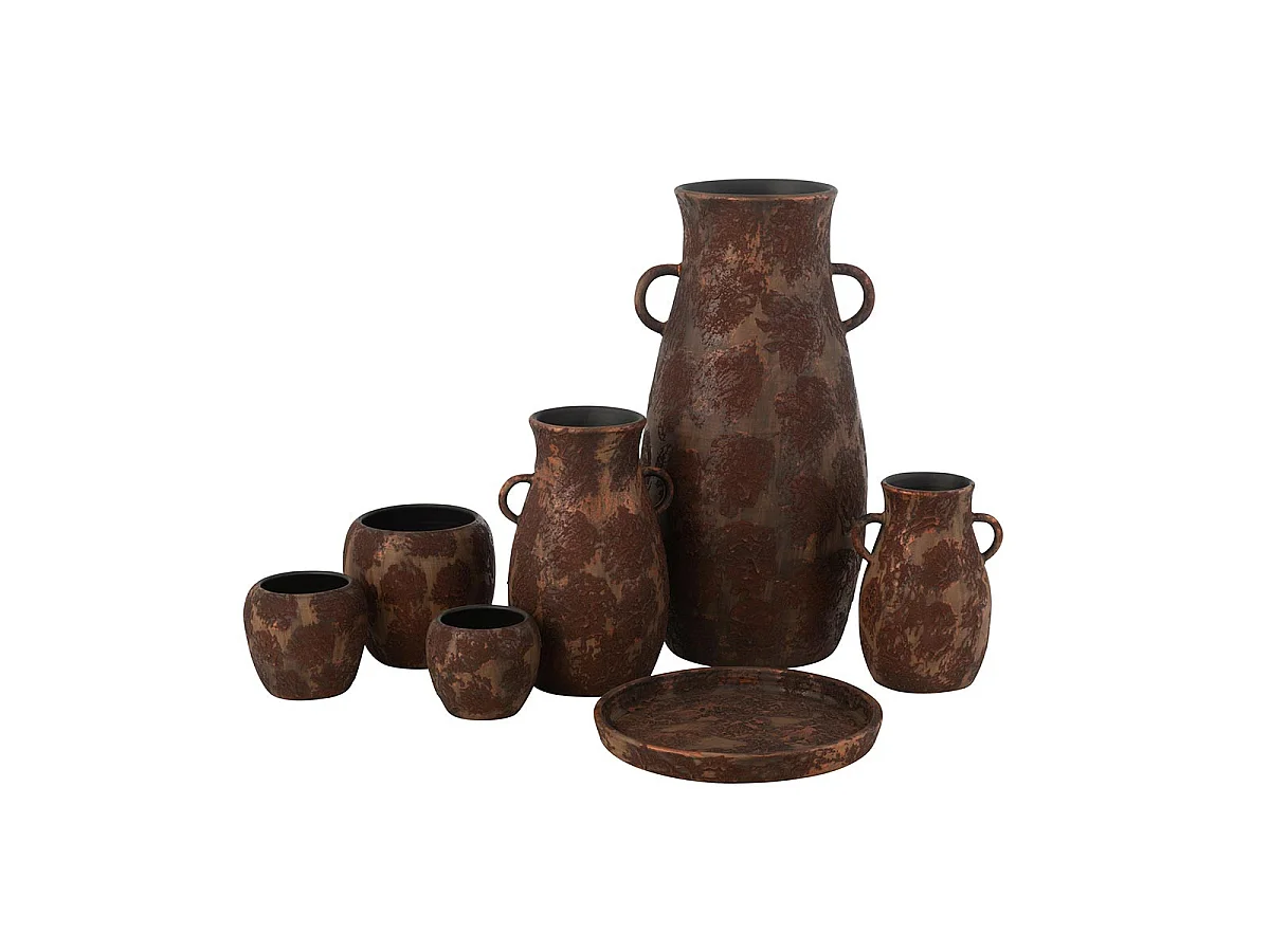 Vase en Terre Cuite "Amphore" 70cm Marron