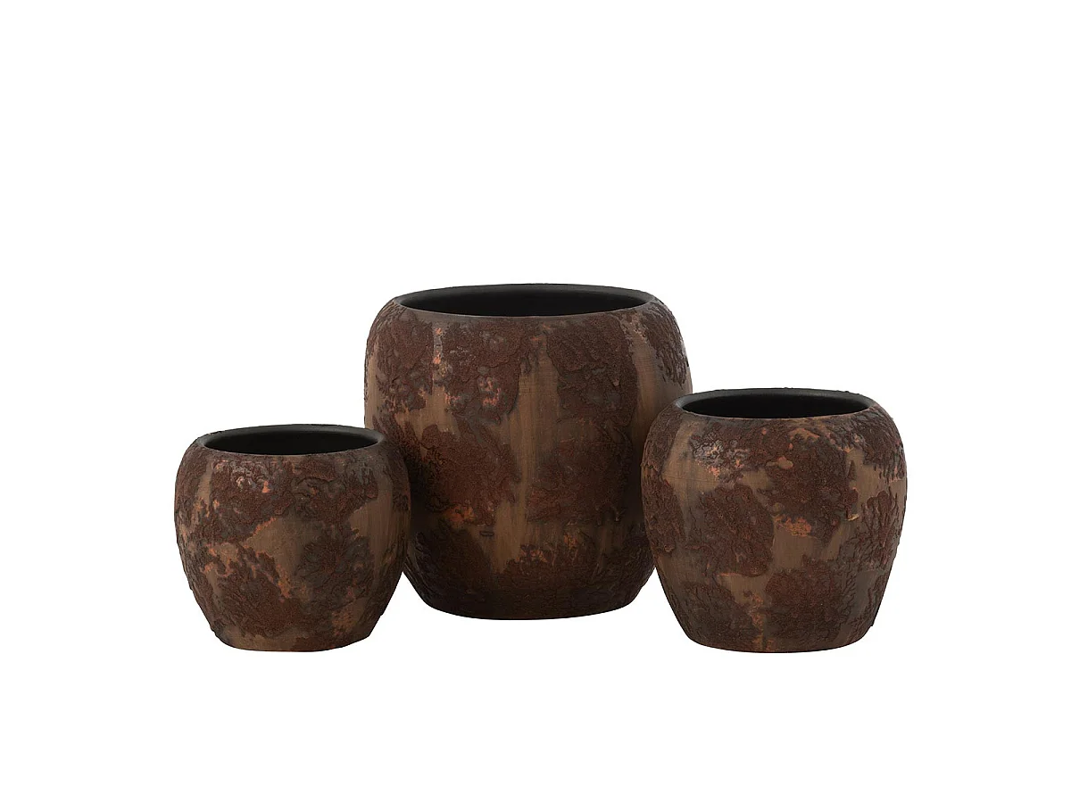 Pot en Terre Cuite "Amphore" 24cm Marron