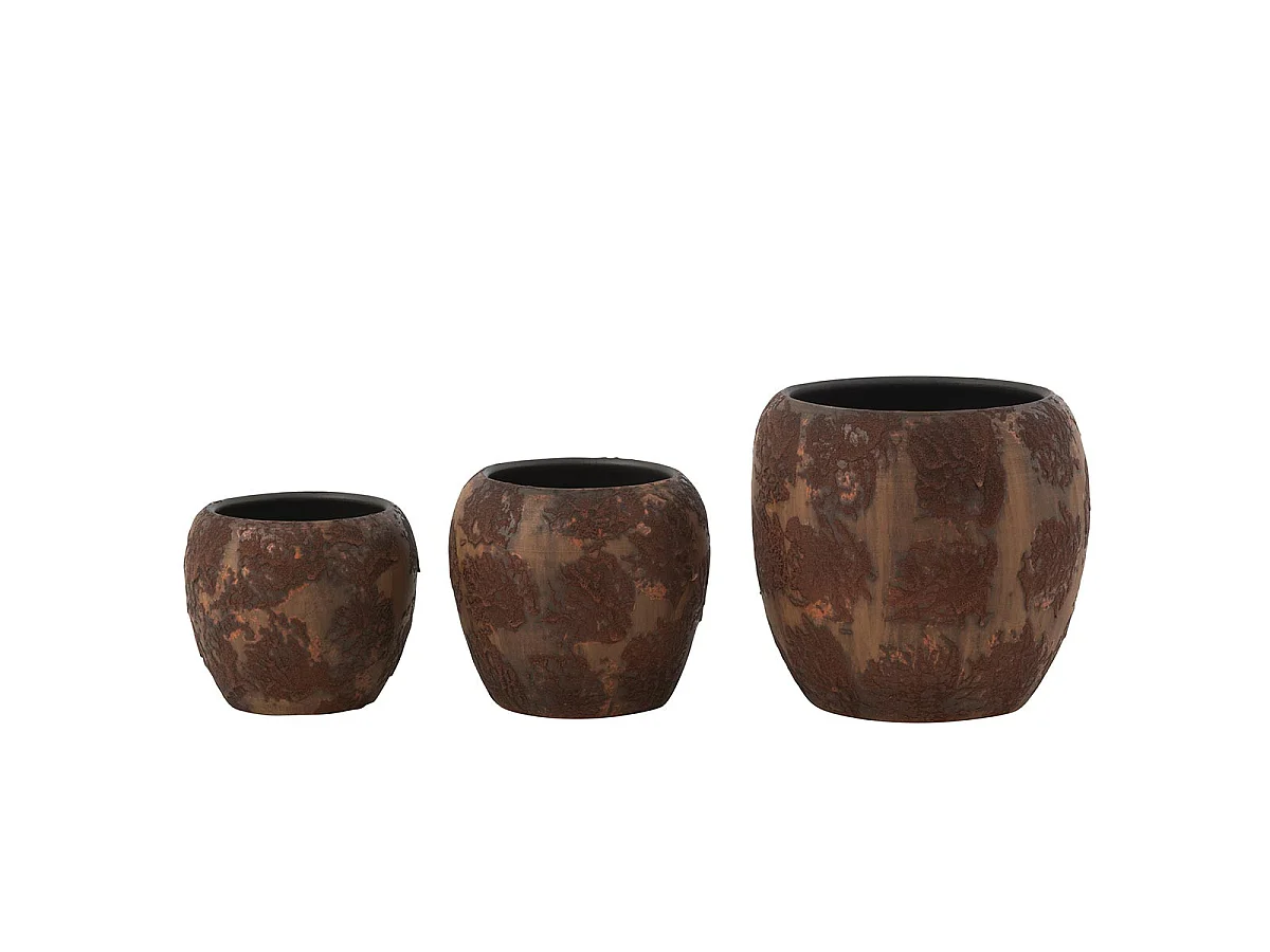 Pot en Terre Cuite "Amphore" 24cm Marron