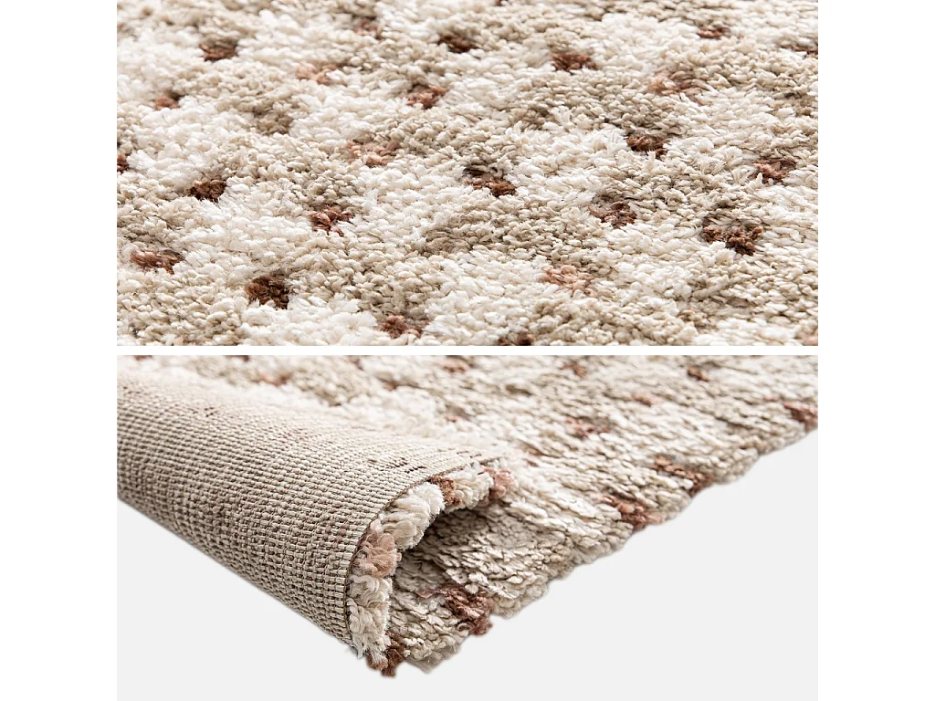 Tapis intérieur petits motifs multicolore 80x150cm - Myra