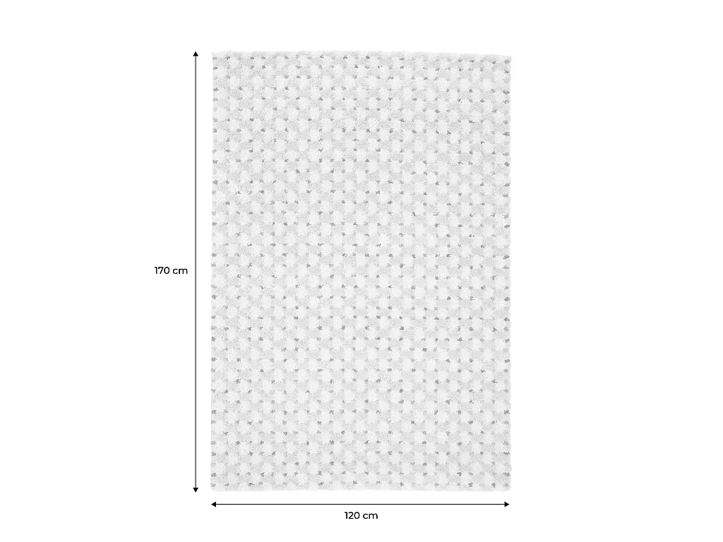 Tapis intérieur petits motifs multicolore 120x170cm - Myra