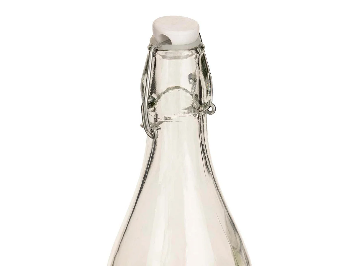 Bouteille Limonade en Verre "Citrons" 1L Transparent