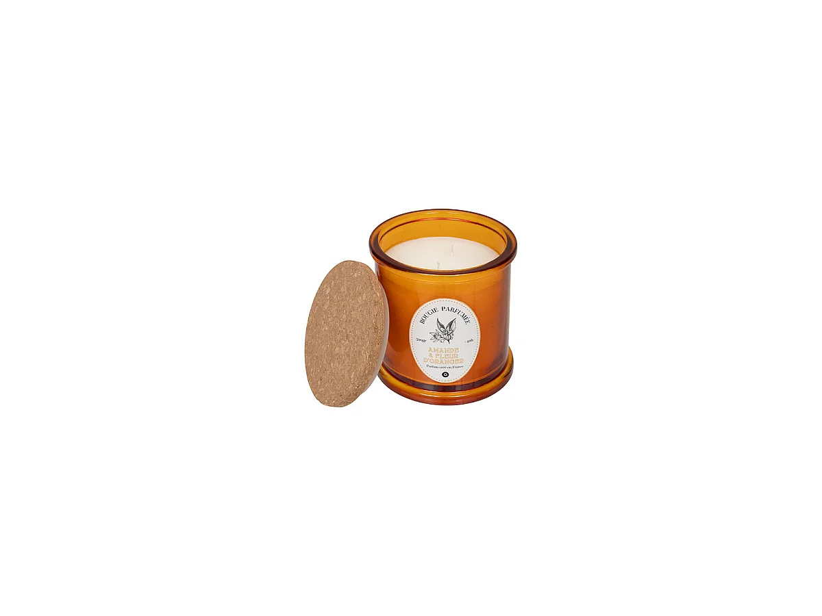 Bougie Parfumée "Hapo" 500g Amande & Fleur d'Oranger