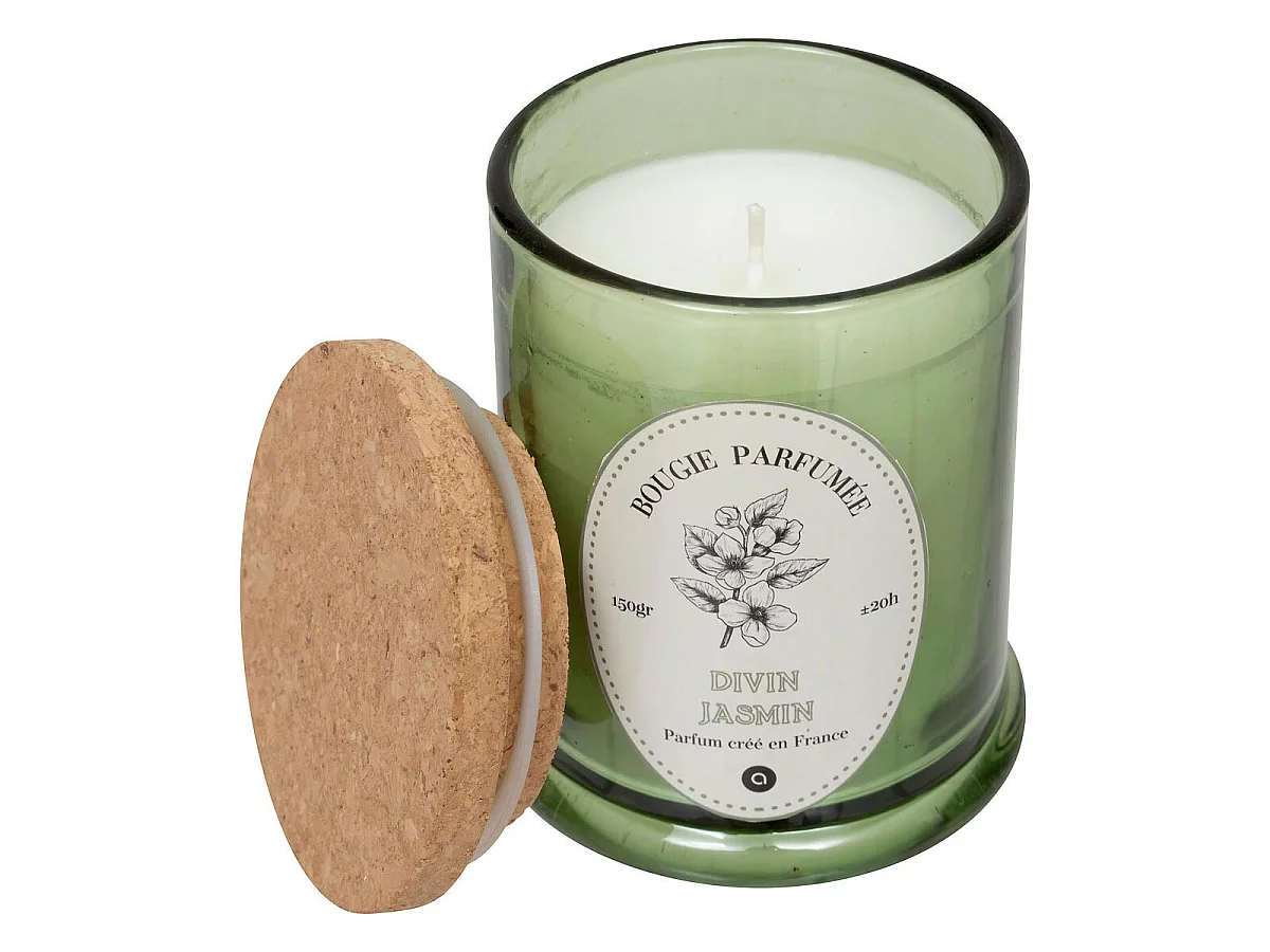 Bougie Parfumée "Hapo" 150g Divin Jasmin