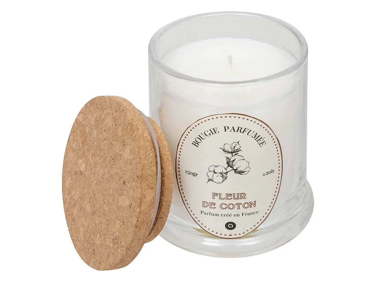Bougie Parfumée "Hapo" 150g Fleur de Coton