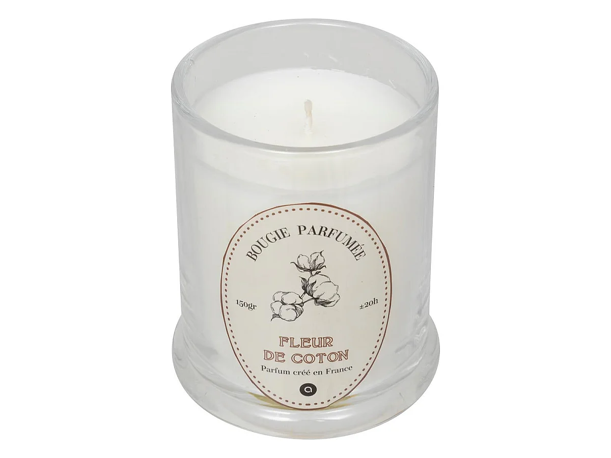 Bougie Parfumée "Hapo" 150g Fleur de Coton