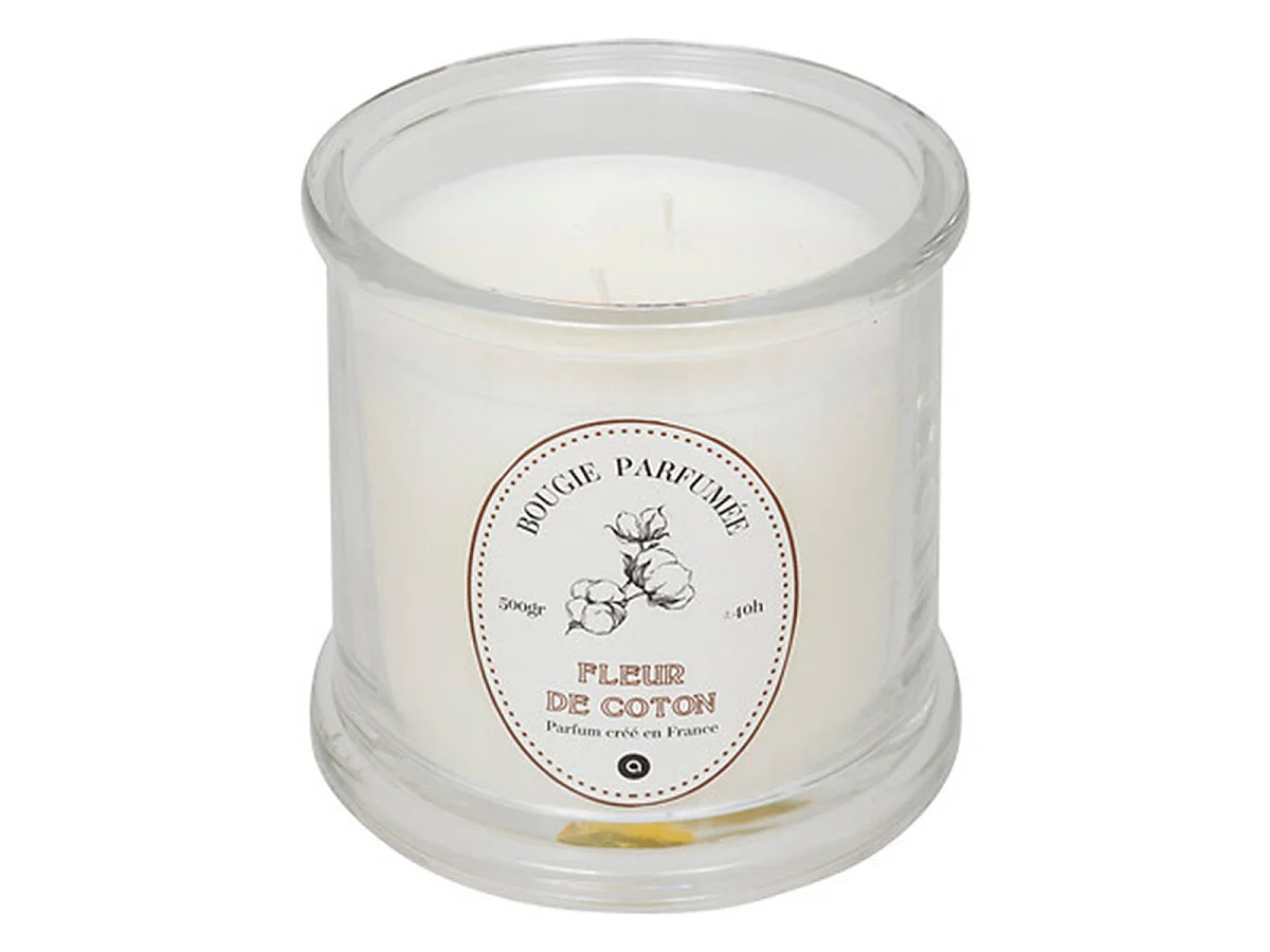 Bougie Parfumée "Hapo" 500g Fleur de Coton