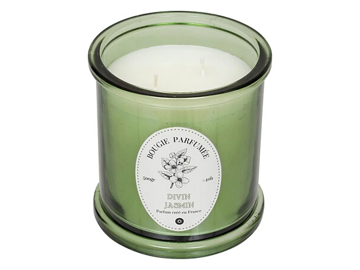 Bougie Parfumée "Hapo" 500g Divin Jasmin