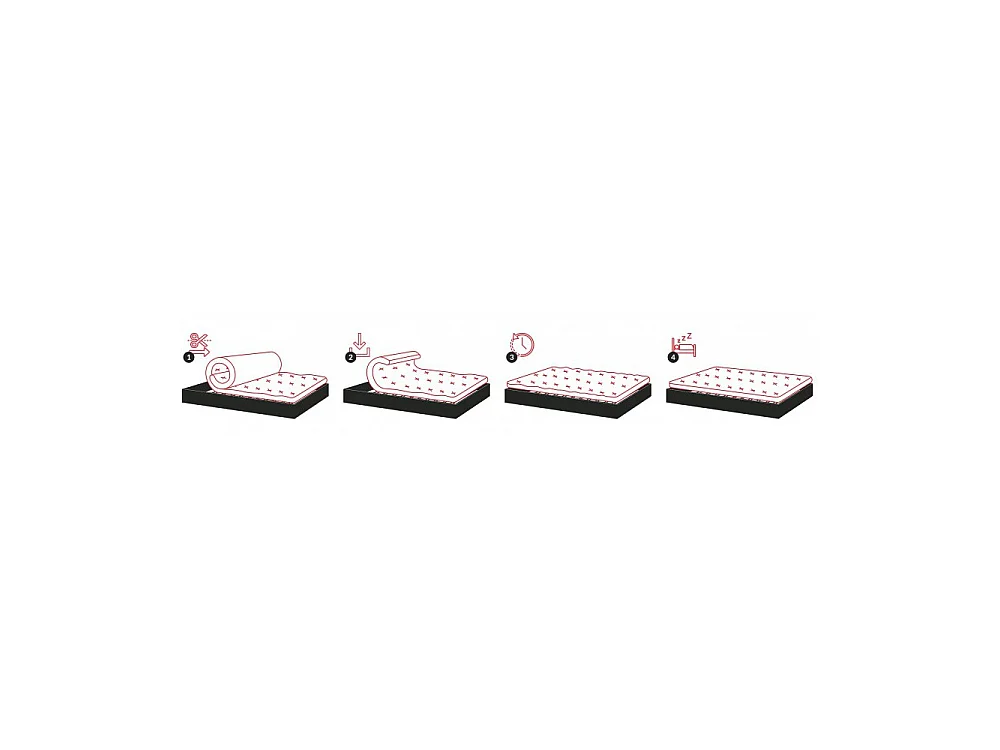 Matelas Picchi - Mousse  Profilée  - Epaisseur 12 cm  80 x 200 cm cm