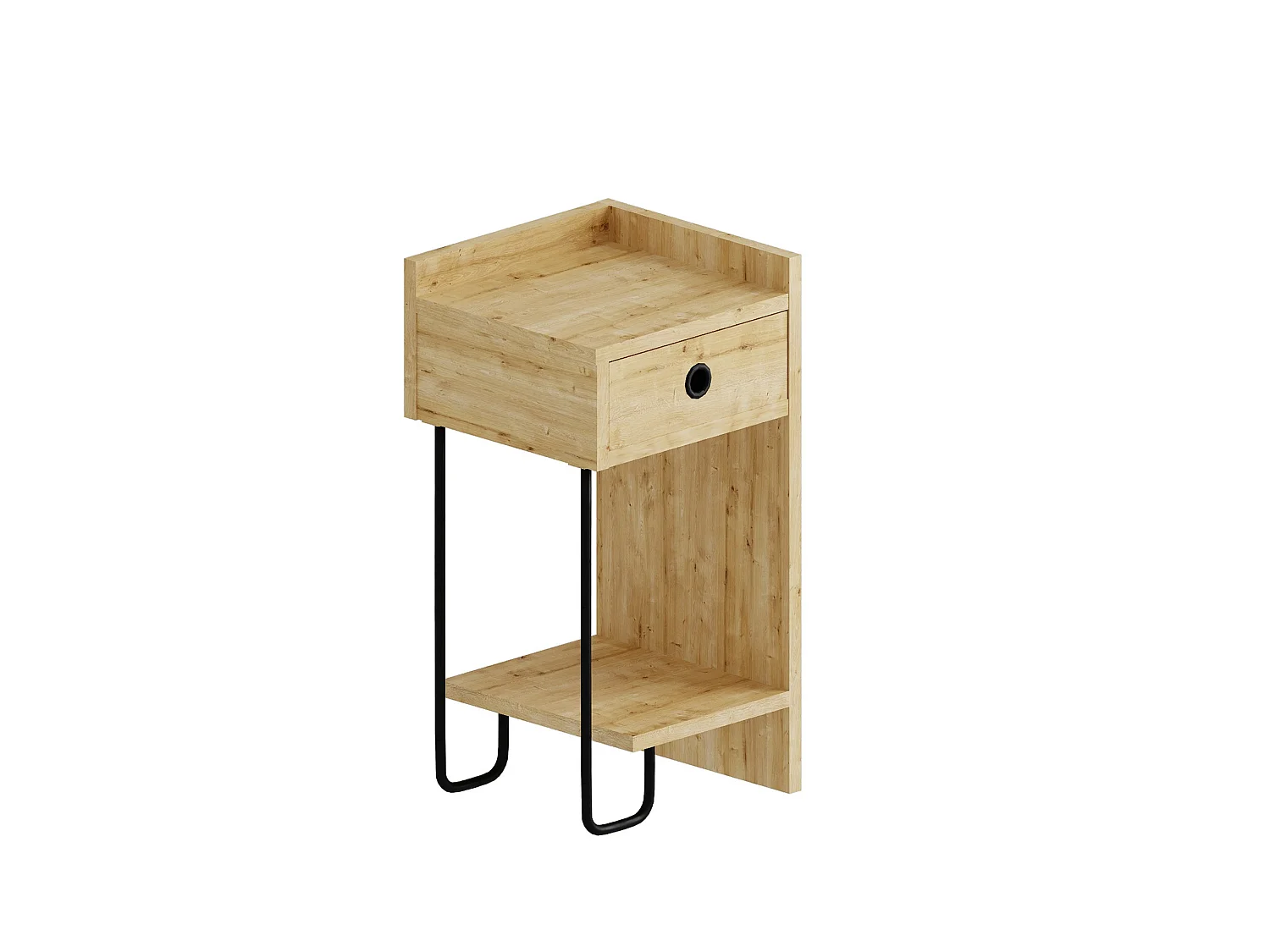 Table de chevet en bois "Sirius" 32 x 30 x 61 cm - Chêne