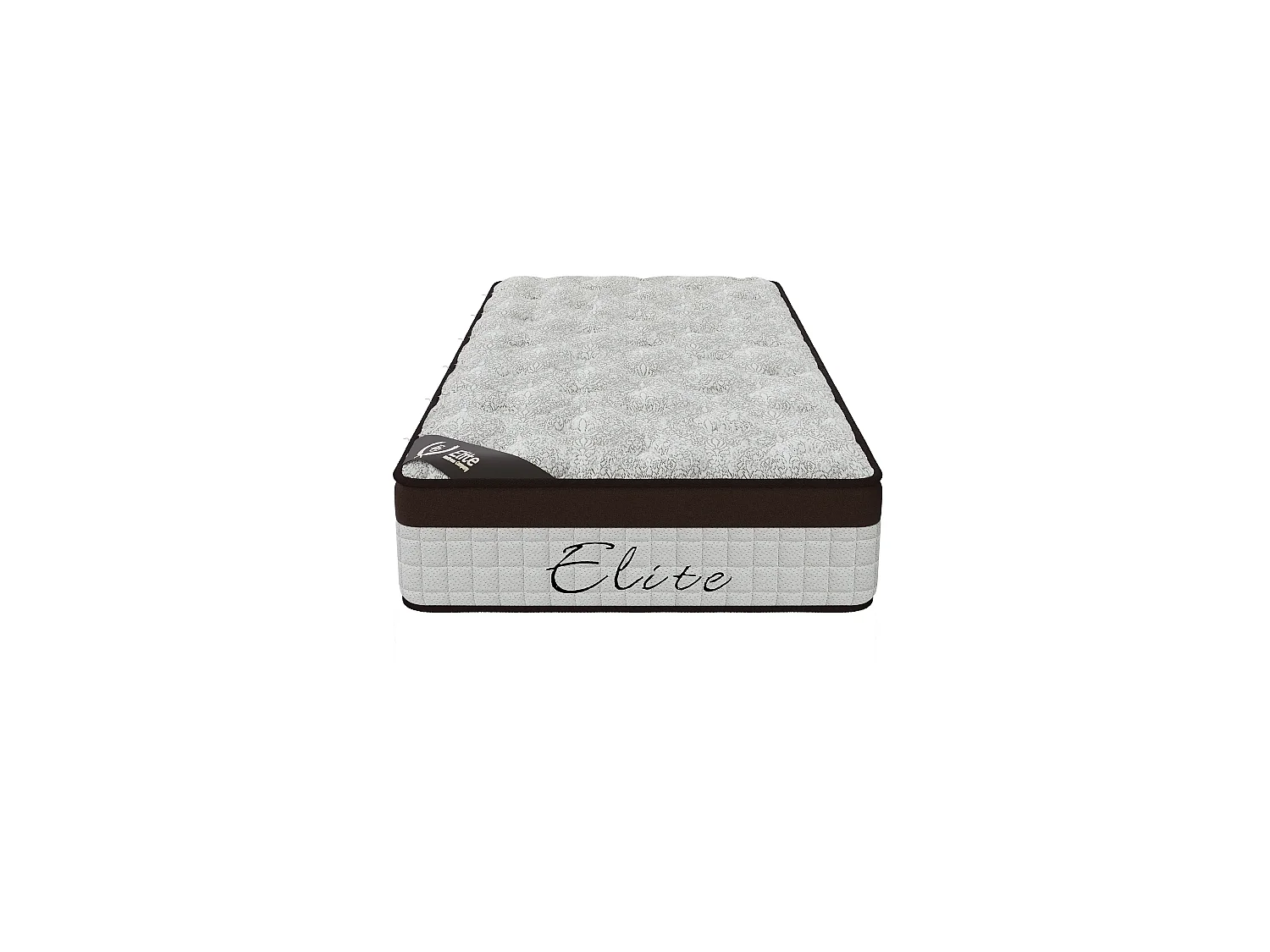 Matelas 90x190 cm Camel Hauteur 25 cm avec Eurotopper Confort Supérieur Mémoire de forme Intégrée Soutien équilibré