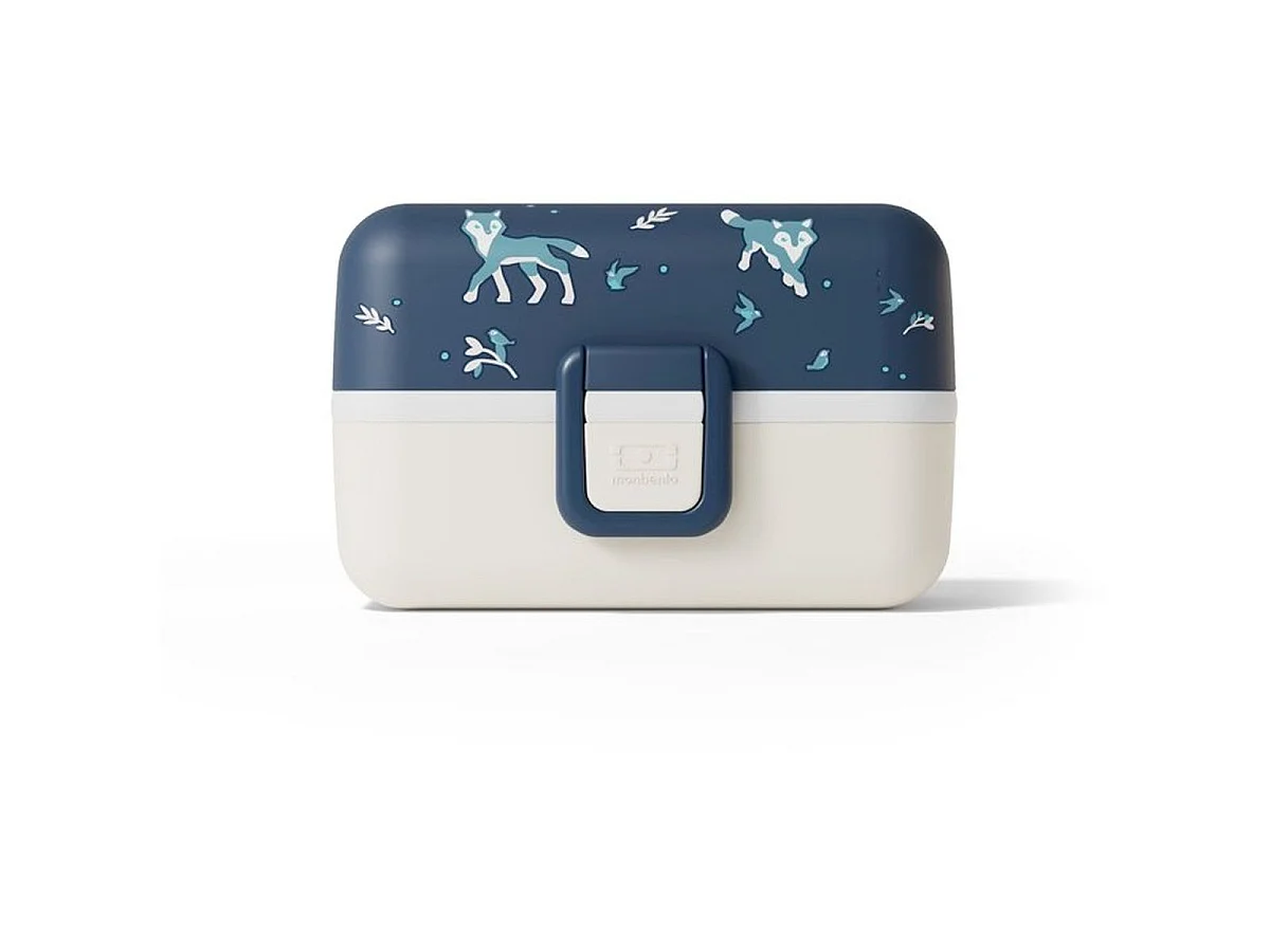 Monbento MB Tresor Lunch Box Enfant 0,8 L - 3 compartiments, motif Wolf