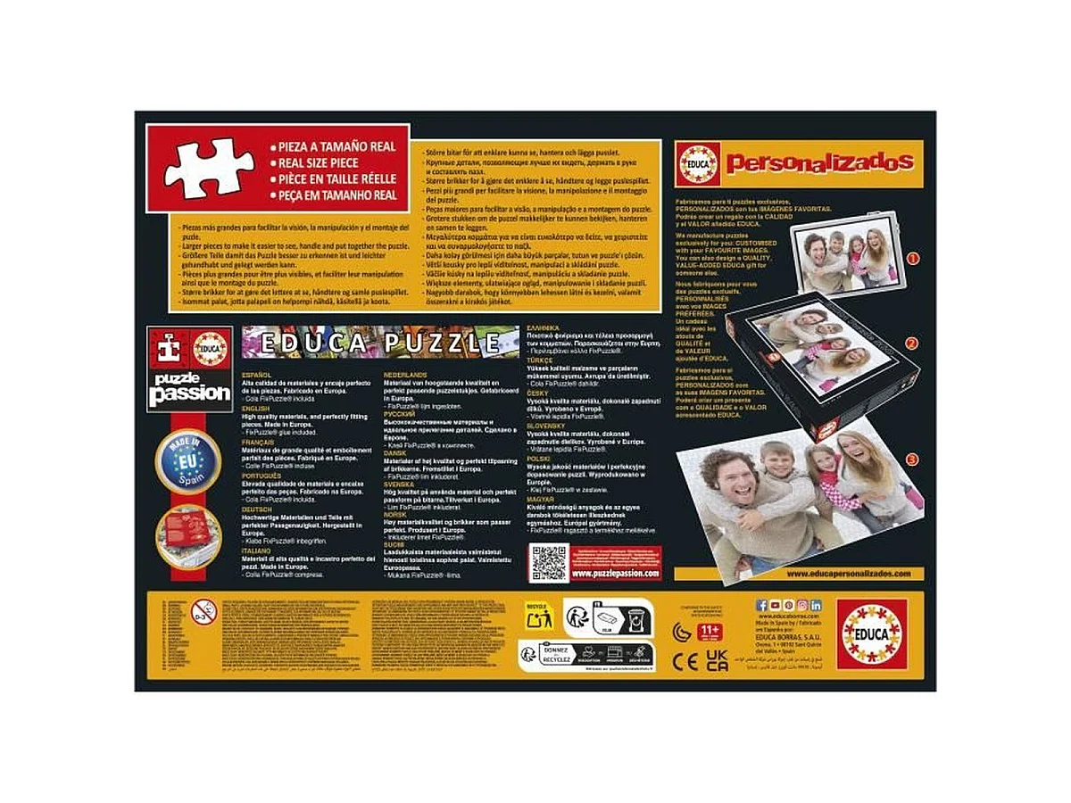 EDUCA Reine Lézard - Puzzle 500 pièces, assemblé 68 x 48 cm