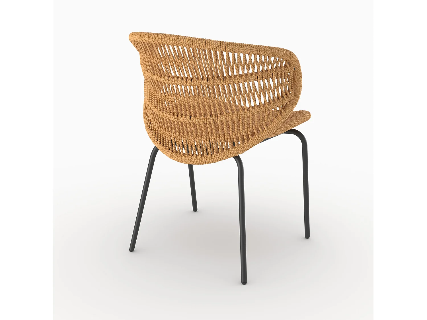 Set di 2 sedie da giardino in rattan sintetico - Lara