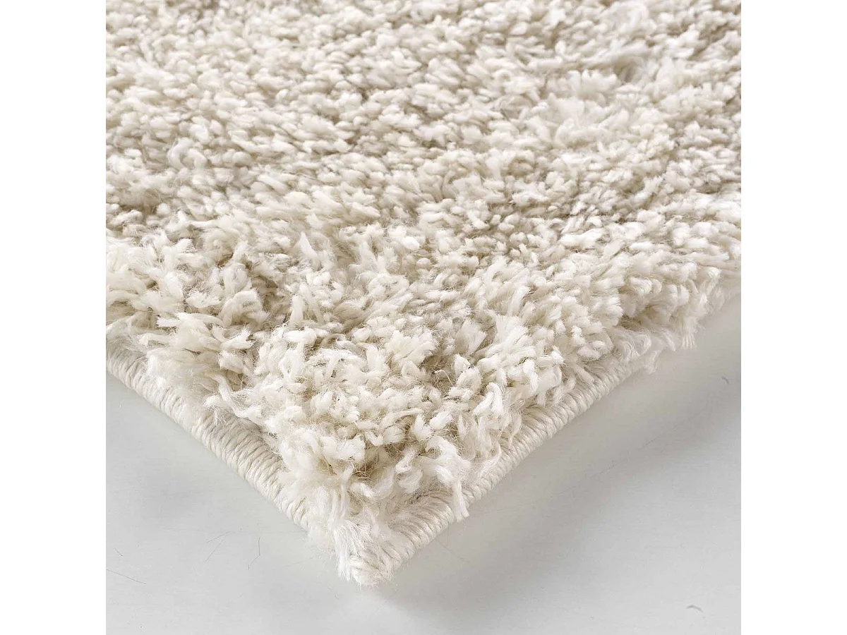 Tapis Shaggy Uni "Tango" 120x170cm Naturel