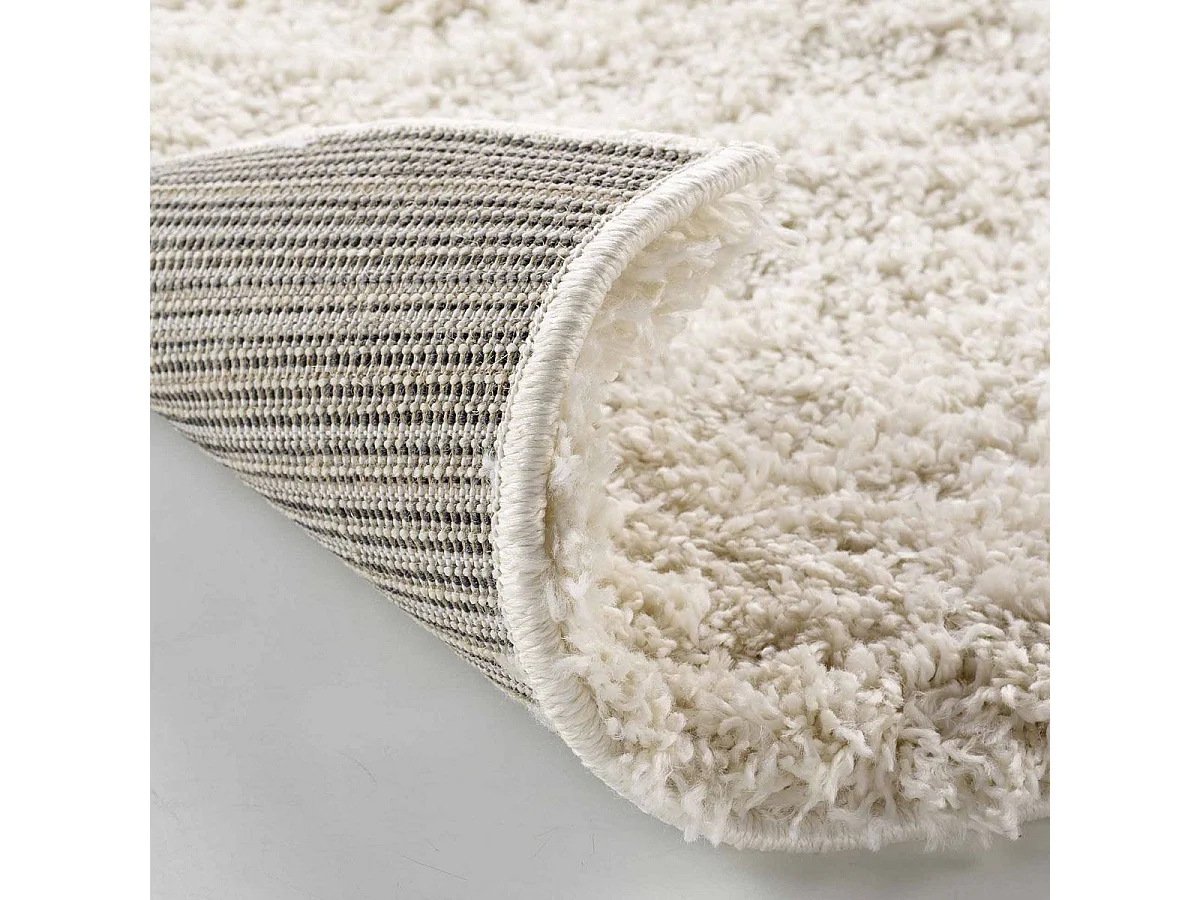 Tapis Shaggy Uni "Tango" 120x170cm Naturel