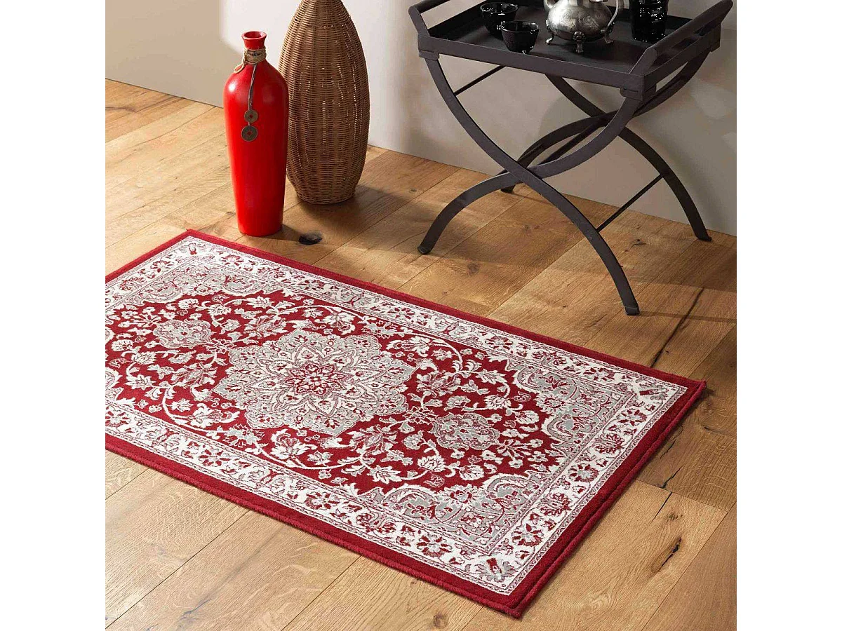 Tapis Déco "Cherine" 68x110cm Rouge
