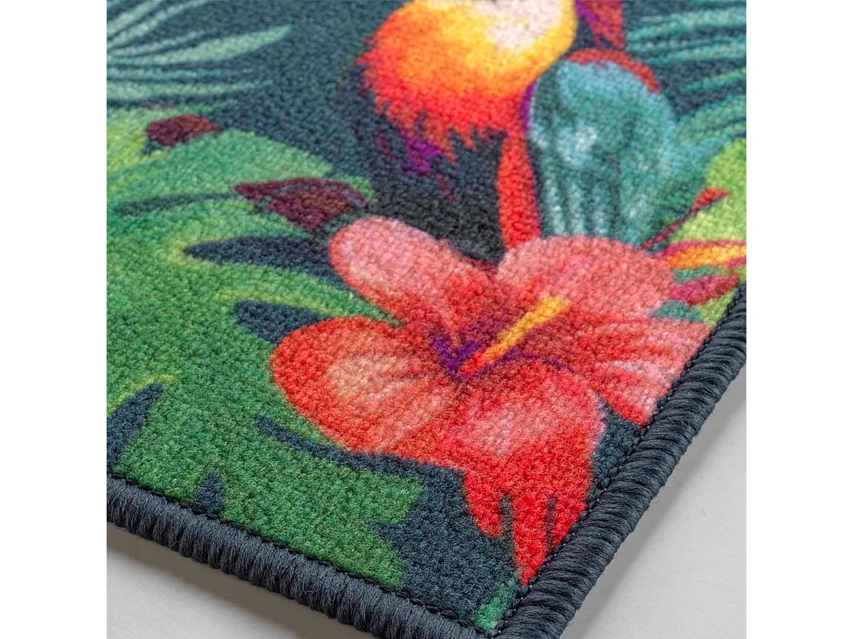 Tapis Déco Imprimé "Moorea" 50x120cm Multicolore