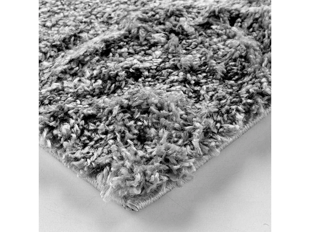 Tapis Shaggy Uni "Tango" 120x170cm Gris