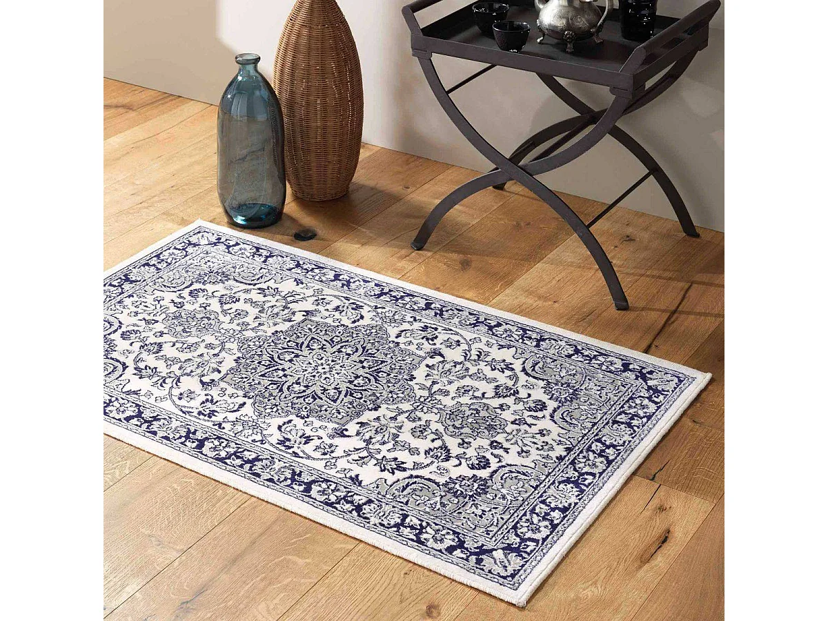Tapis Déco "Cherine" 68x110cm Bleu