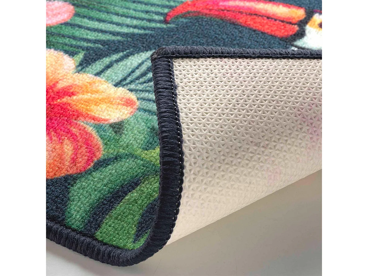 Tapis Déco Imprimé "Moorea" 40x60cm Multicolore