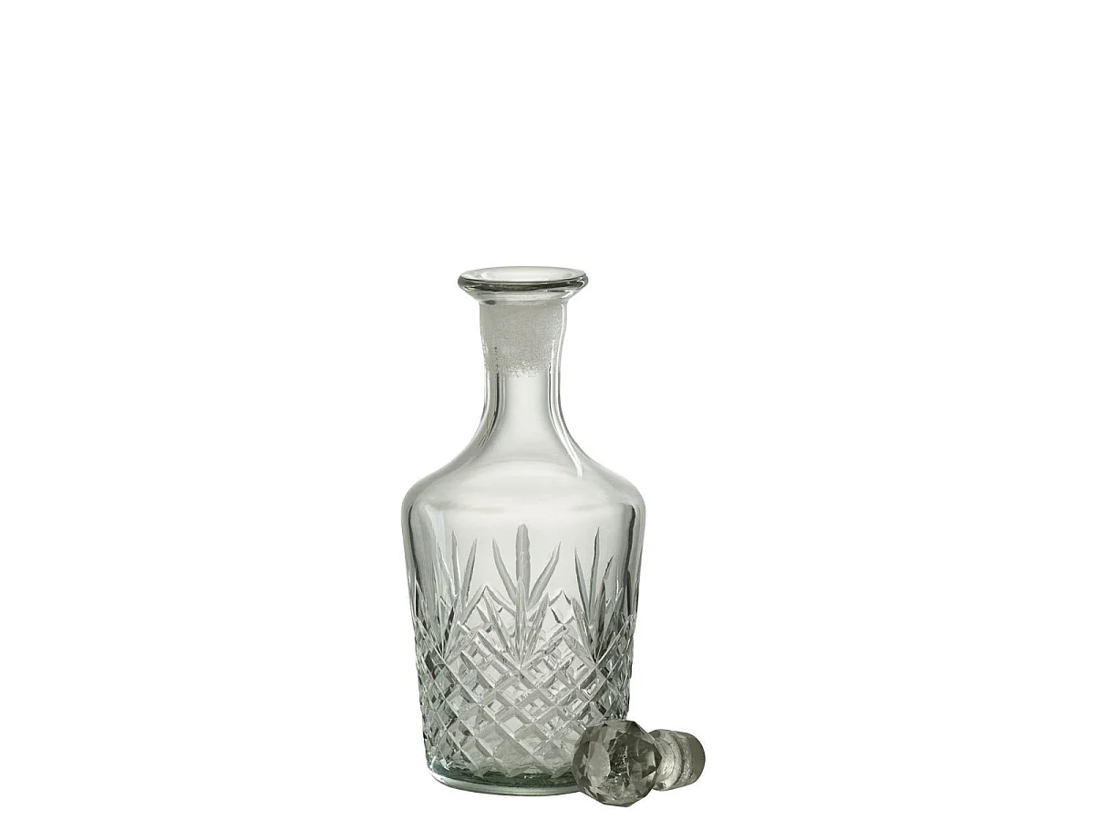 Carafe Design en Verre "Faune" 28cm Transparent