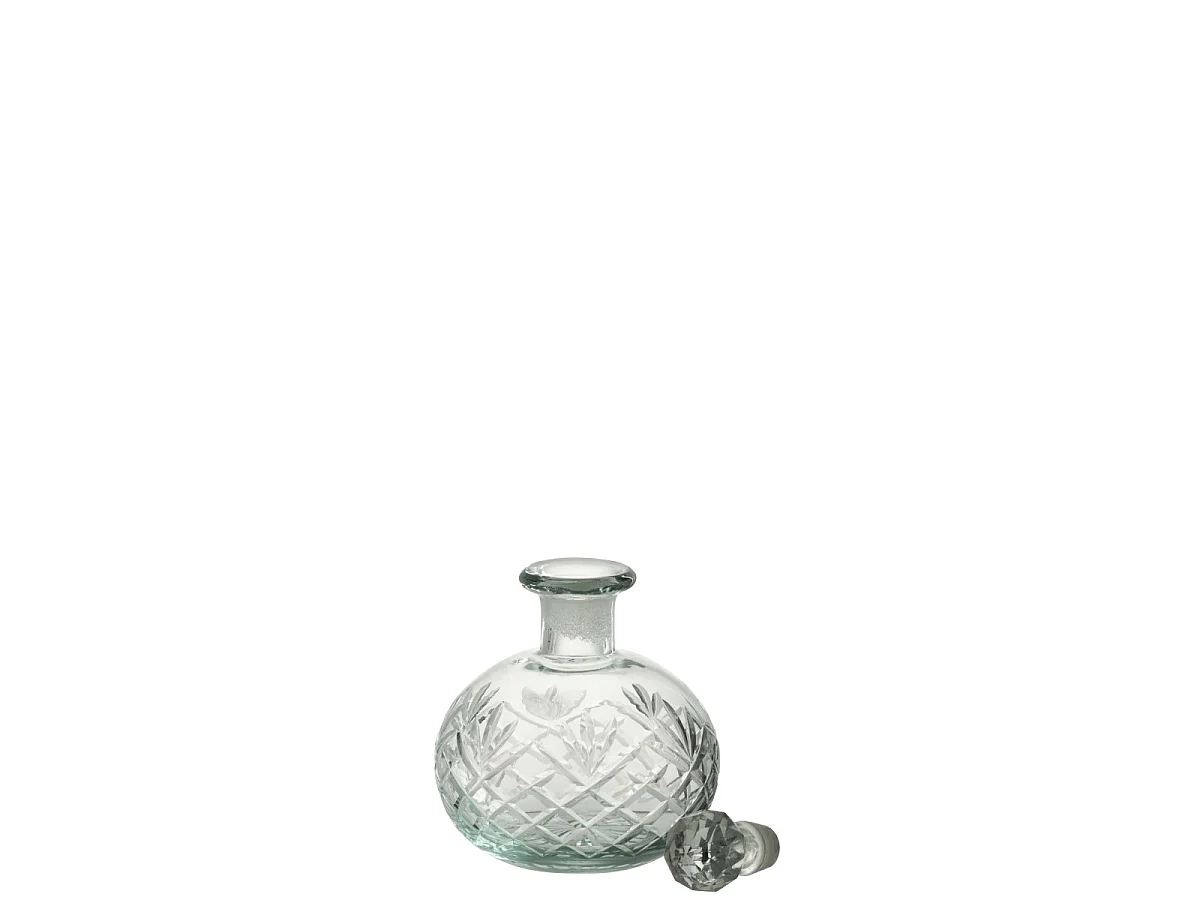 Carafe Design en Verre "Faune" 16cm Transparent