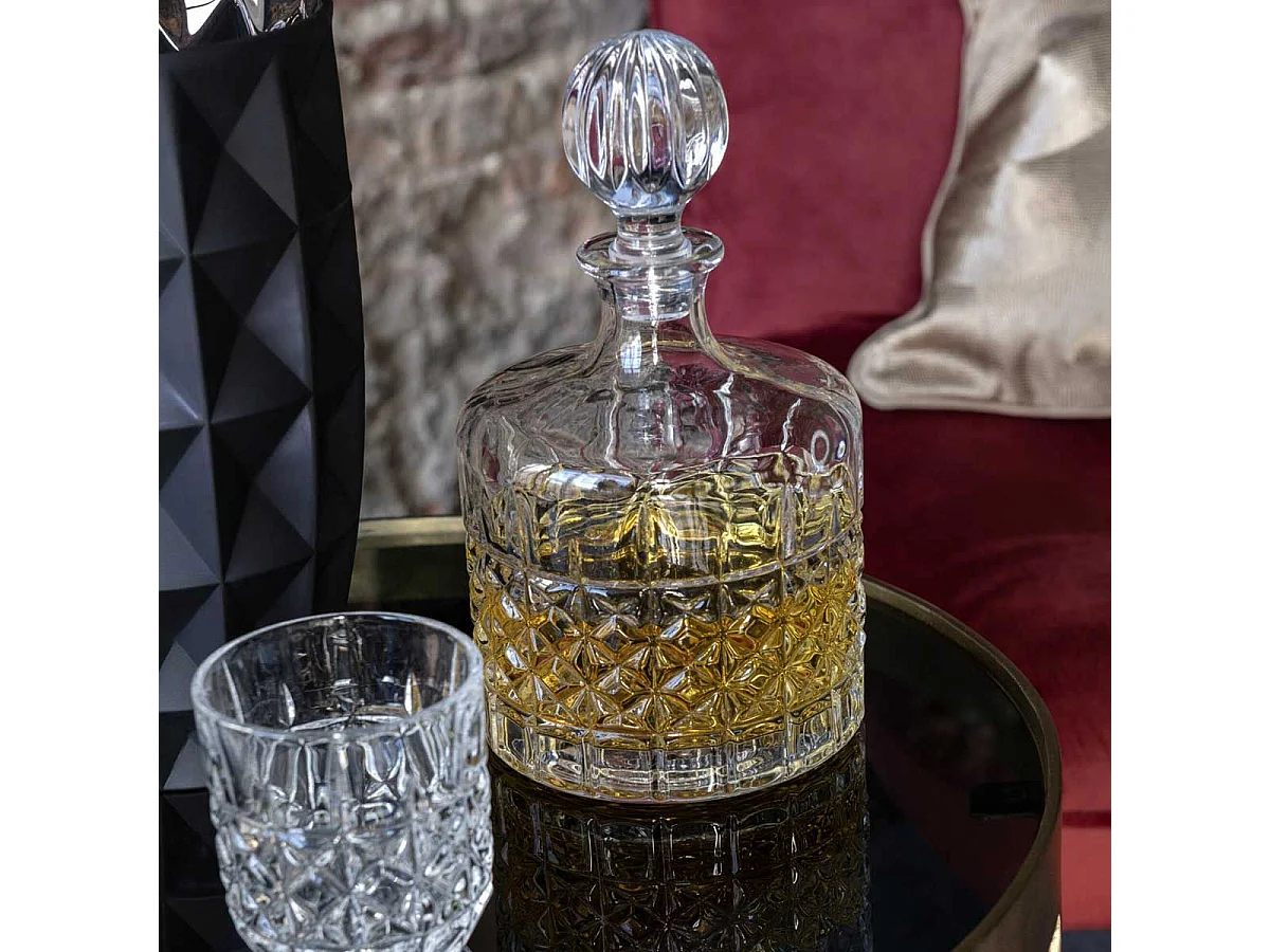 Carafe en Verre Design "Lone" 1L Transparent