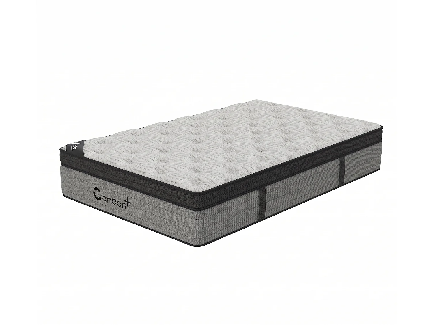 Matelas CARBON+ 90x190 cm Hauteur 31 cm Fibres Carbone Super Soft Foam ressorts ensaches 7 zones Accueil équilibré