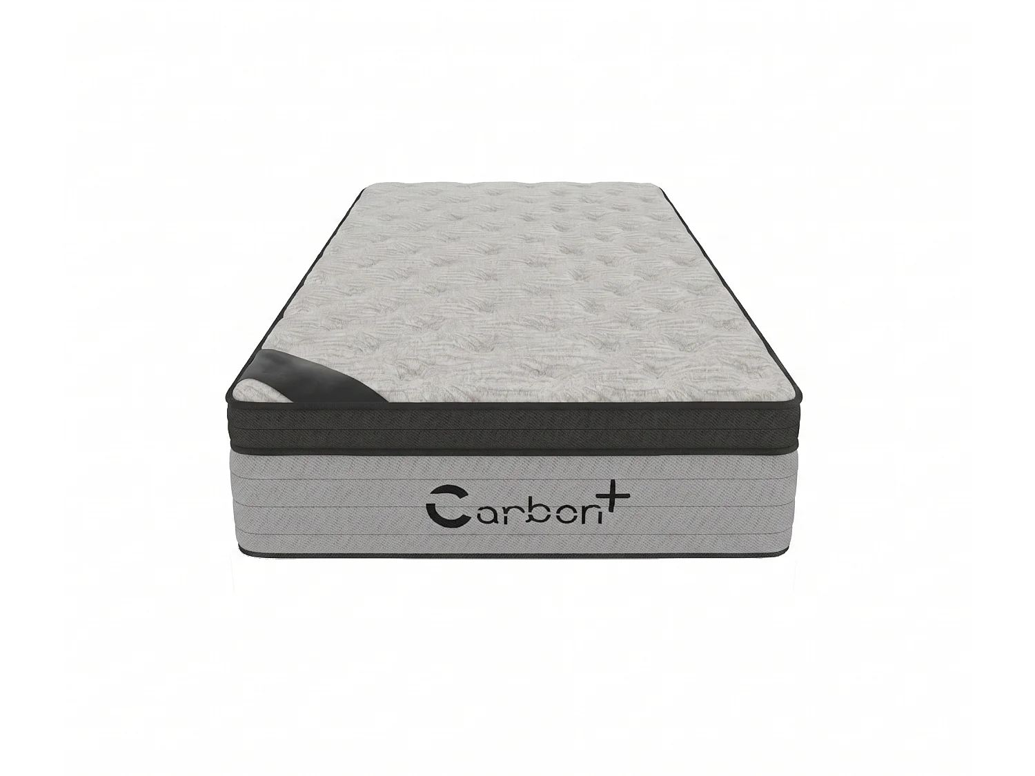Matelas CARBON+ 90x190 cm Hauteur 31 cm Fibres Carbone Super Soft Foam ressorts ensaches 7 zones Accueil équilibré