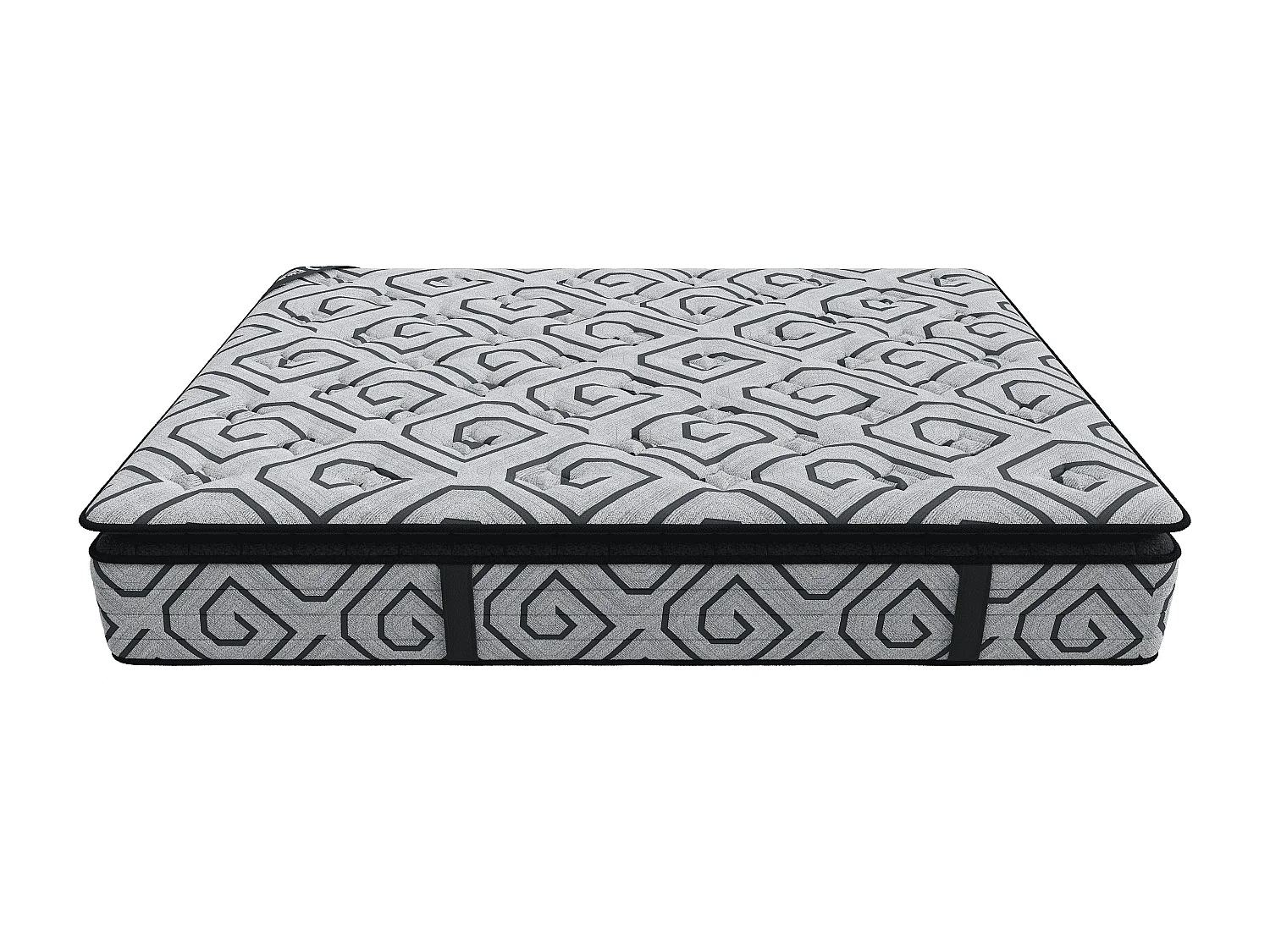 Matelas Graphite 160x200cm Hauteur 28cm Mémoire de forme gel et de mousse Super Soft Tissu Graphène Soutienmi-ferme 7 zones