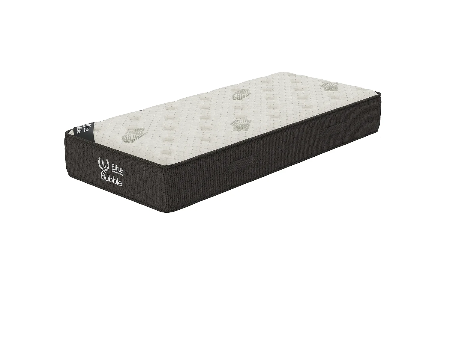Matelas BUBBLE 90x190 cm Hauteur 26 cm Bande Laterale 3D Mousse a Memoire de forme Soutien Mi-ferme